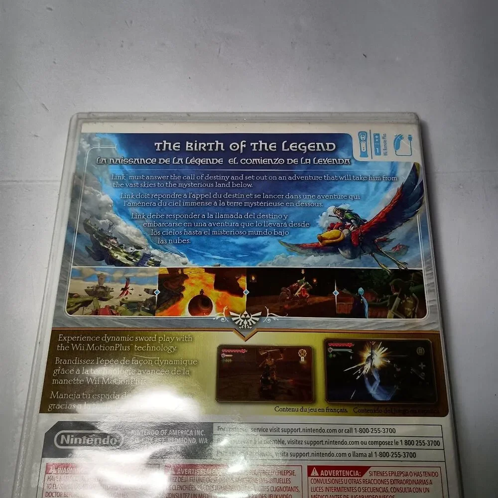 Legend of Zelda: Skyward Sword 25th Anniversary Edition Nintendo Wii Complete